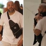 Cantor Belo é visto com morena misteriosa em shopping