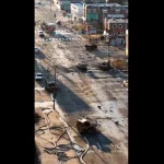 Vídeo mostra rasto de destruição causado por queda de avião em Filadélfia