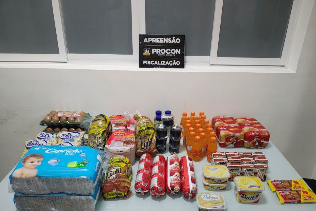 Procon de Campina Grande autua supermercado após encontrar 63 produtos vencidos no Pedregal