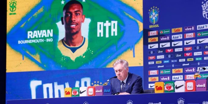 Ancelotti convoca 26 jogadores para amistosos do Brasil contra Austrália e Índia