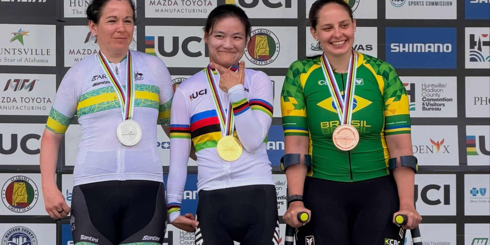 Brasil conquista cinco medalhas no Mundial de paraciclismo de estrada