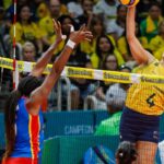 Brasil vence Colômbia e lidera Sul-Americano feminino de vôlei
