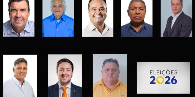 Oito candidatos disputam o governo de Mato Grosso do Sul em 2026