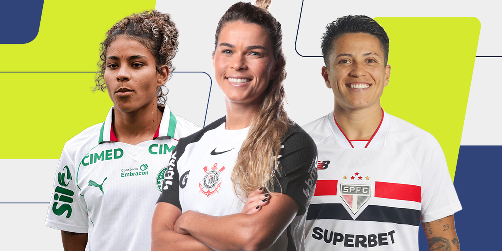 Bia Menezes, Raissa Bahia e Tamires são finalistas a melhor lateral-esquerda