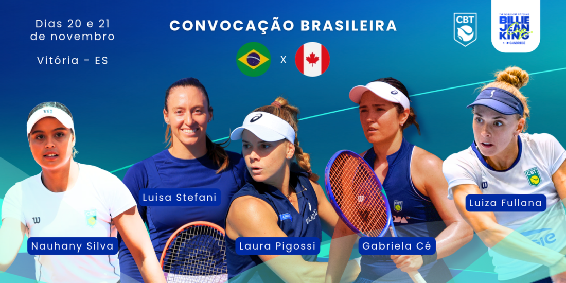 Brasil convoca equipe para enfrentar Canadá nos playoffs da Billie Jean King Cup