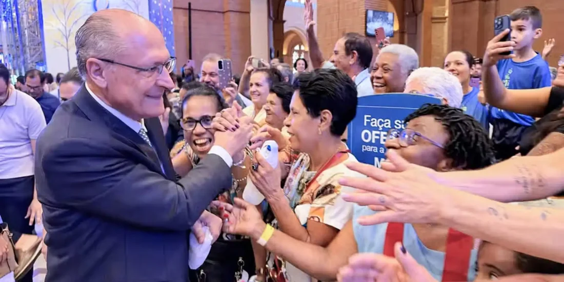 Em Aparecida, Alckmin defende isenção da Justiça Eleitoral e liberdade de expressão