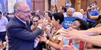 Em Aparecida, Alckmin defende isenção da Justiça Eleitoral e liberdade de expressão