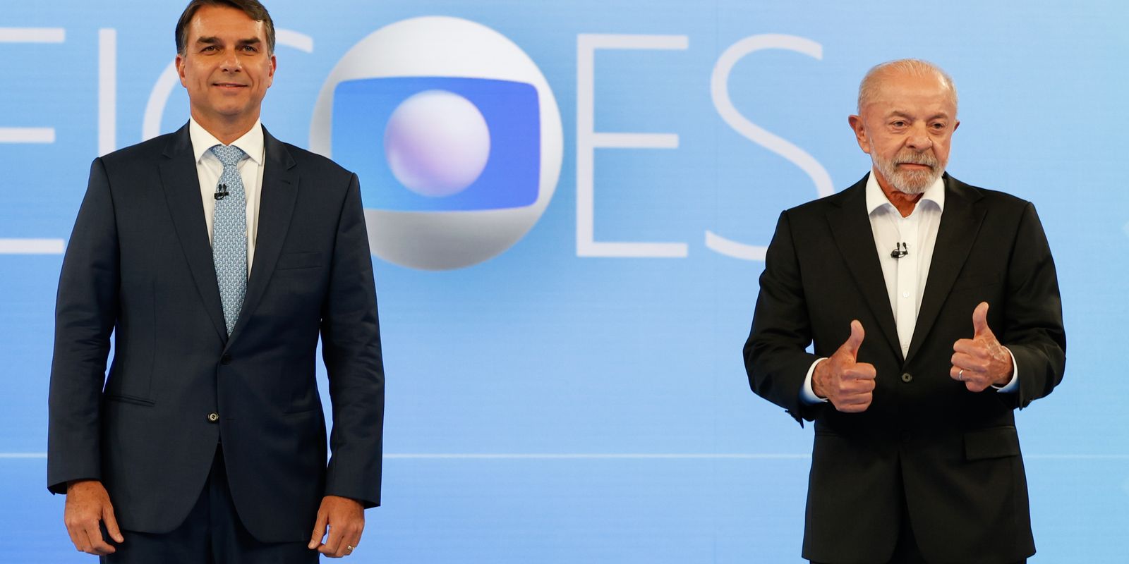 Lula e Flávio Bolsonaro trocam acusações em debate na TV Globo