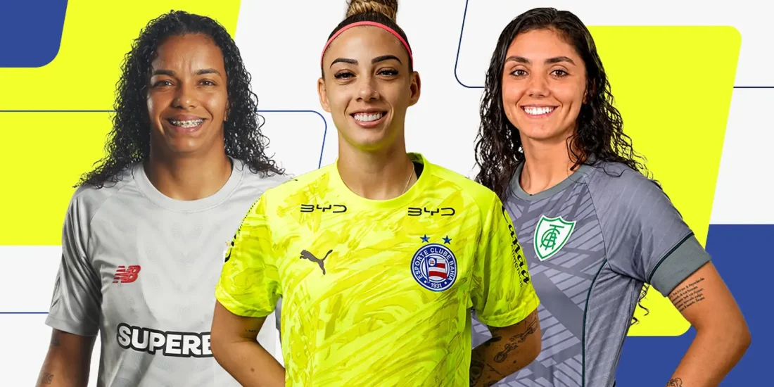 Yanne, Carlinha e Sandy são finalistas a melhor goleira no Prêmio Para Elas