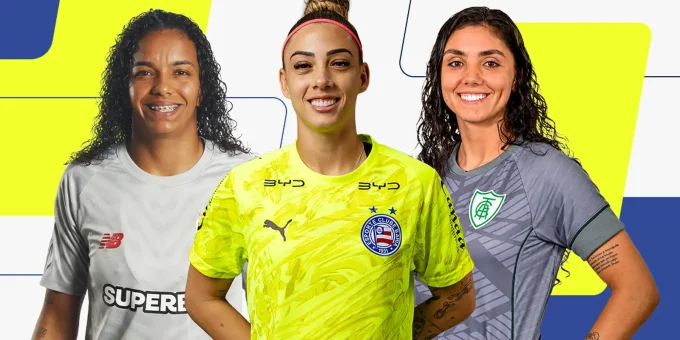 Yanne, Carlinha e Sandy são finalistas a melhor goleira no Prêmio Para Elas