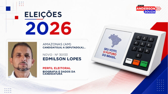 Edmilson Lopes — Eleições 2026: quem é Edmilson Lopes, candidato(a) a deputado(a) estadual no Amazonas