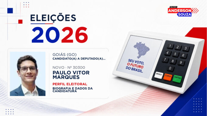 Paulo Vitor Marques — Eleições 2026: quem é Paulo Vitor Marques, candidato(a) a deputado(a) estadual em Goiás