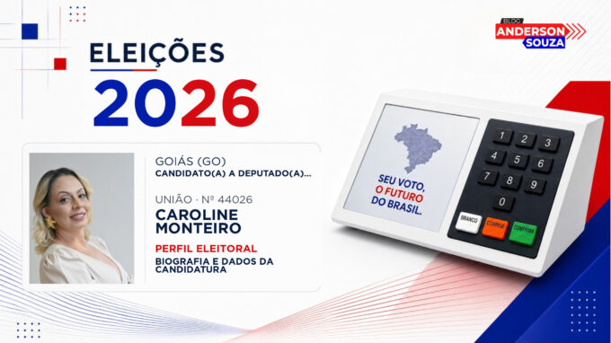 Caroline Monteiro — Eleições 2026: quem é Caroline Monteiro, candidato(a) a deputado(a) estadual em Goiás