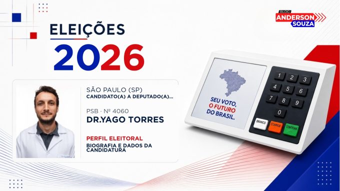Dr.yago Torres — Eleições 2026: quem é Dr.yago Torres, candidato(a) a deputado(a) federal por São Paulo