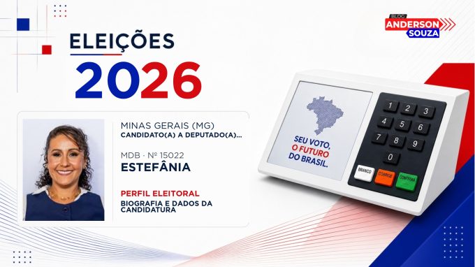 Estefânia — Eleições 2026: quem é Estefânia, candidato(a) a deputado(a) estadual em Minas Gerais