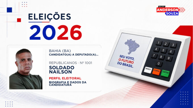 Soldado Nailson — Eleições 2026: quem é Soldado Nailson, candidato(a) a deputado(a) federal pela Bahia