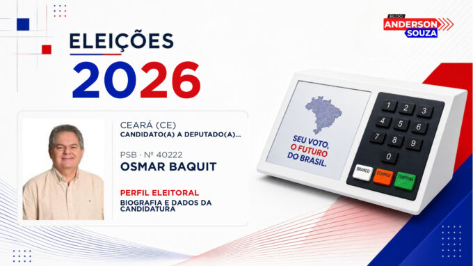 Osmar Baquit — Eleições 2026: quem é Osmar Baquit, candidato(a) a deputado(a) estadual no Ceará