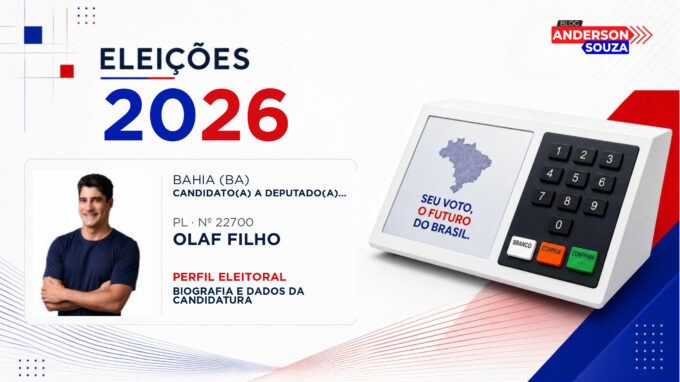 Olaf Filho — Eleições 2026: quem é Olaf Filho, candidato(a) a deputado(a) estadual na Bahia
