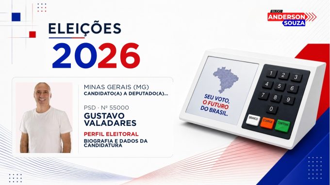 Gustavo Valadares — Eleições 2026: quem é Gustavo Valadares, candidato(a) a deputado(a) estadual em Minas Gerais