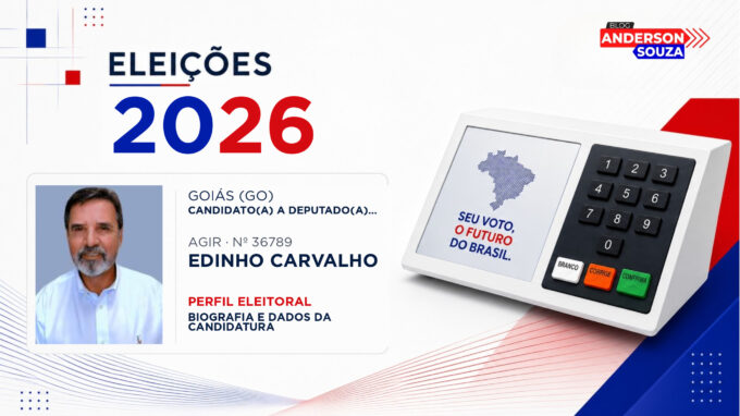 Edinho Carvalho — Eleições 2026: quem é Edinho Carvalho, candidato(a) a deputado(a) estadual em Goiás