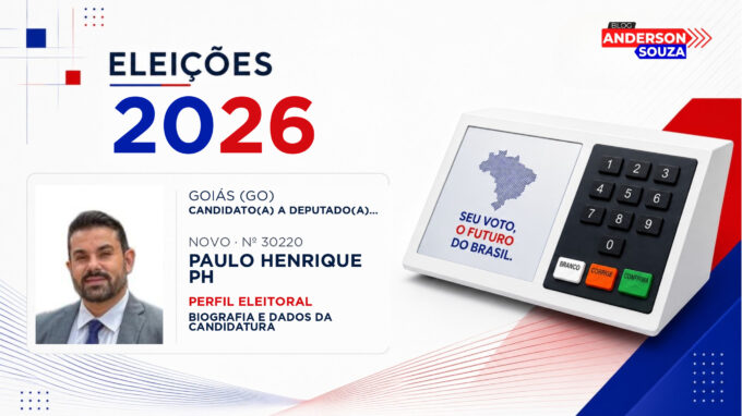 Paulo Henrique Ph — Eleições 2026: quem é Paulo Henrique Ph, candidato(a) a deputado(a) estadual em Goiás