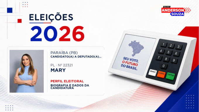 Mary — Eleições 2026: quem é Mary, candidato(a) a deputado(a) estadual na Paraíba