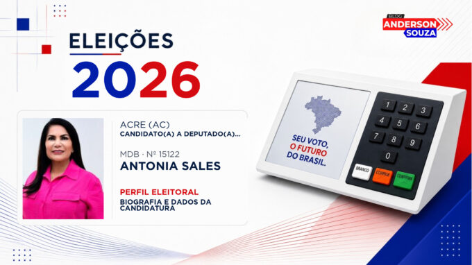 Antonia Sales — Eleições 2026: quem é Antonia Sales, candidato(a) a deputado(a) estadual no Acre