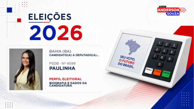 Paulinha — Eleições 2026: quem é Paulinha, candidato(a) a deputado(a) federal pela Bahia