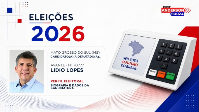 Lidio Lopes — Eleições 2026: quem é Lidio Lopes, candidato(a) a deputado(a) estadual em Mato Grosso do Sul