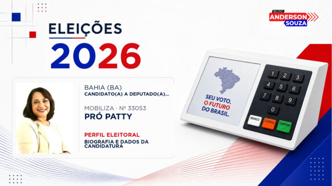 Pró Patty — Eleições 2026: quem é Pró Patty, candidato(a) a deputado(a) estadual na Bahia