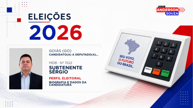 Subtenente Sérgio — Eleições 2026: quem é Subtenente Sérgio, candidato(a) a deputado(a) federal por Goiás