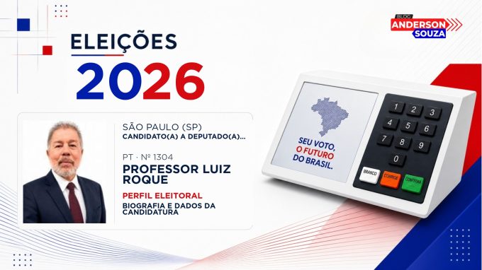Professor Luiz Roque — Eleições 2026: quem é Professor Luiz Roque, candidato(a) a deputado(a) federal por São Paulo