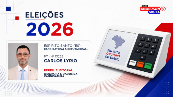 Carlos Lyrio — Eleições 2026: quem é Carlos Lyrio, candidato(a) a deputado(a) estadual no Espírito Santo