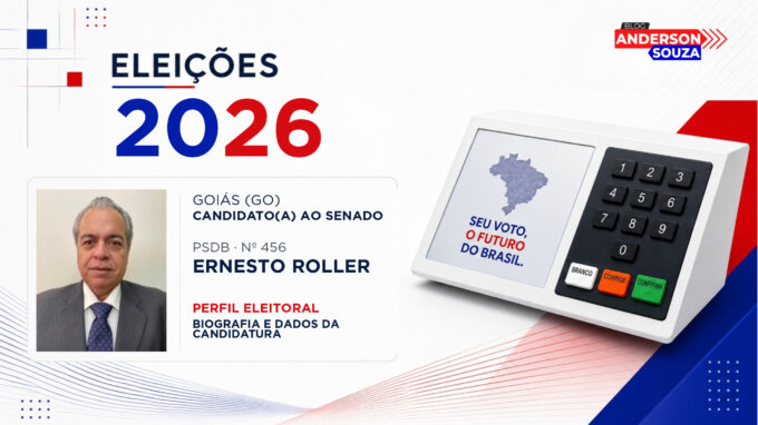 Ernesto Roller — Eleições 2026: quem é Ernesto Roller, candidato(a) ao Senado por Goiás