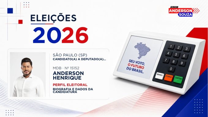 Anderson Henrique — Eleições 2026: quem é Anderson Henrique, candidato(a) a deputado(a) estadual em São Paulo