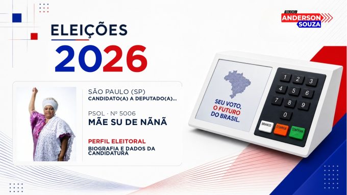 Mãe Su de Nãnã — Eleições 2026: quem é Mãe Su de Nãnã, candidato(a) a deputado(a) federal por São Paulo