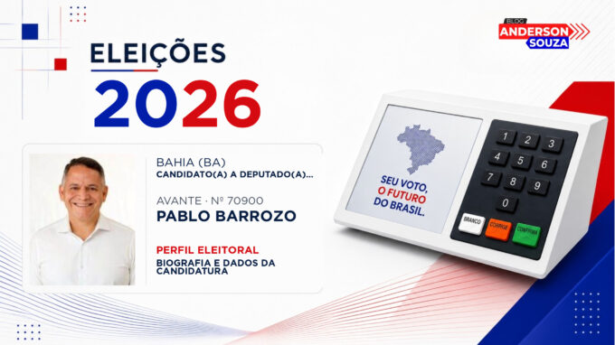 Pablo Barrozo — Eleições 2026: quem é Pablo Barrozo, candidato(a) a deputado(a) estadual na Bahia