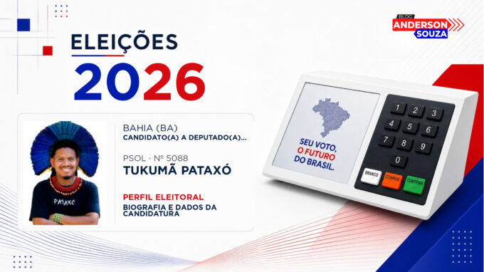 Tukumã Pataxó — Eleições 2026: quem é Tukumã Pataxó, candidato(a) a deputado(a) federal pela Bahia