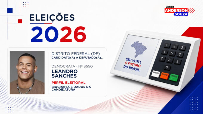Leandro Sanches — Eleições 2026: quem é Leandro Sanches, candidato(a) a deputado(a) federal pelo Distrito Federal
