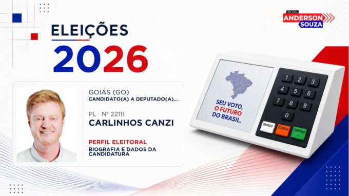 Carlinhos Canzi — Eleições 2026: quem é Carlinhos Canzi, candidato(a) a deputado(a) estadual em Goiás