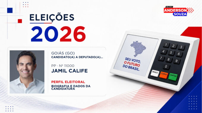 Jamil Calife — Eleições 2026: quem é Jamil Calife, candidato(a) a deputado(a) estadual em Goiás