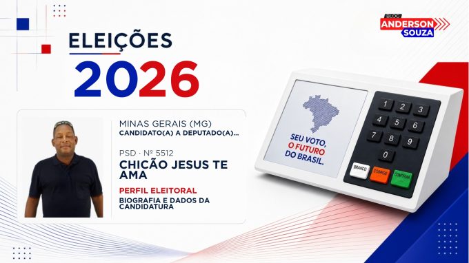 Chicão Jesus Te Ama — Eleições 2026: quem é Chicão Jesus Te Ama, candidato(a) a deputado(a) federal por Minas Gerais