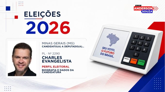 Charles Evangelista — Eleições 2026: quem é Charles Evangelista, candidato(a) a deputado(a) federal por Minas Gerais