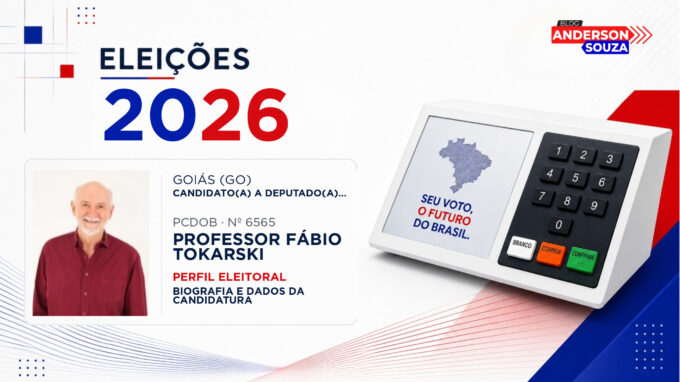 Professor Fábio Tokarski — Eleições 2026: quem é Professor Fábio Tokarski, candidato(a) a deputado(a) federal por Goiás