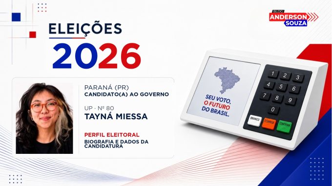Tayná Miessa — Eleições 2026: quem é Tayná Miessa, candidato(a) ao Governo do Paraná