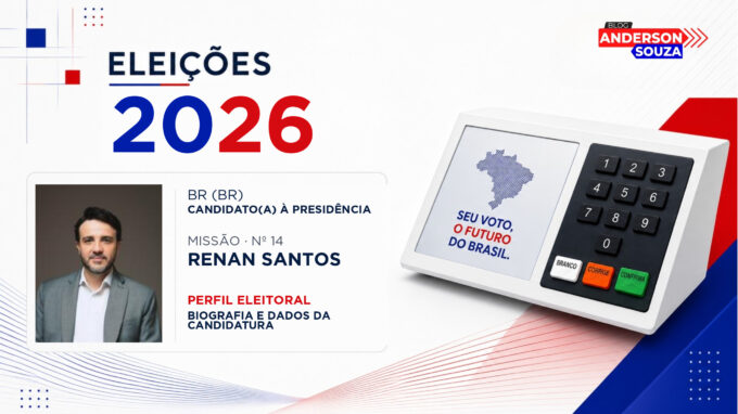 Renan Santos — Eleições 2026: quem é Renan Santos, candidato(a) à Presidência da República