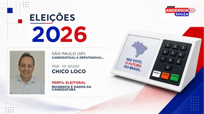 Chico Loco — Eleições 2026: quem é Chico Loco, candidato(a) a deputado(a) estadual em São Paulo