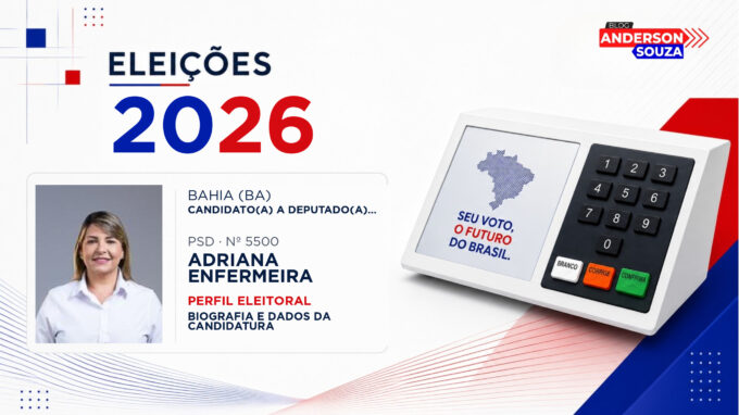 Adriana Enfermeira — Eleições 2026: quem é Adriana Enfermeira, candidato(a) a deputado(a) federal pela Bahia