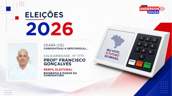Profº Francisco Gonçalves — Eleições 2026: quem é Profº Francisco Gonçalves, candidato(a) a deputado(a) estadual no Ceará