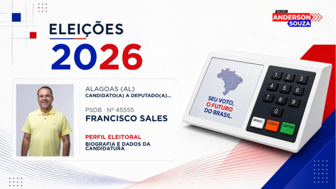 Francisco Sales — Eleições 2026: quem é Francisco Sales, candidato(a) a deputado(a) estadual em Alagoas